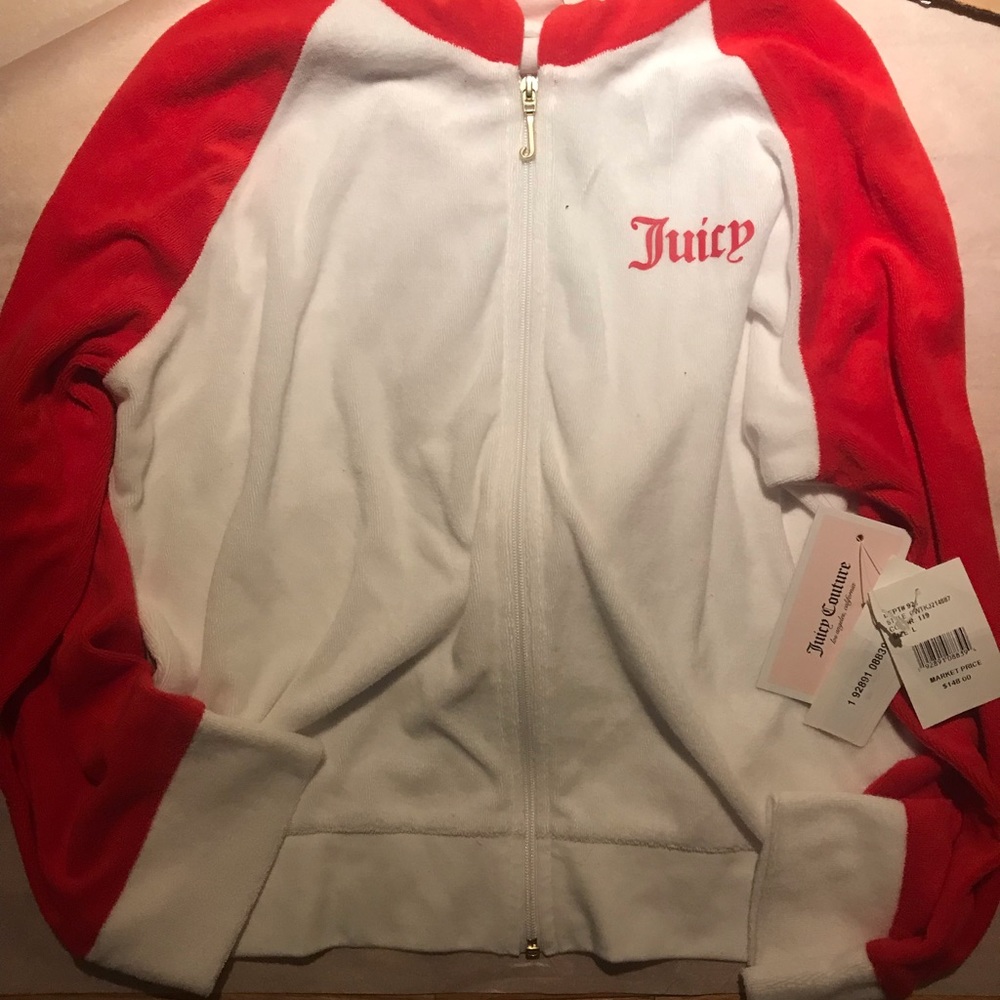 Juicy Couture Color Block Microterry Hood Jacket